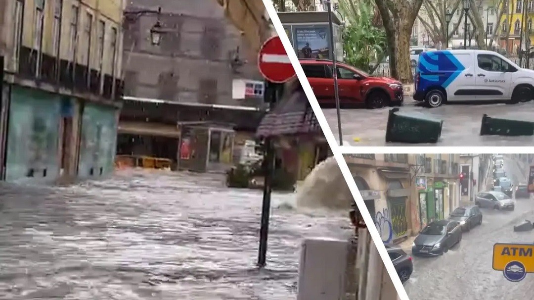 Πορτογαλία: πλημμύρες και αναστάτωση στη Λισαβόνα | Φωτογραφ...