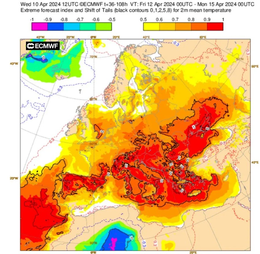 Ισχυρός αντικυκλώνας στην Ευρώπη, θερμοκρασίες Ιουνίου στην ...