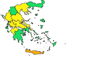 Map Alert Greece Αύριο